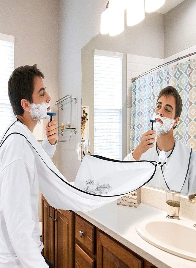 RIGJAK Beard Shaving Apron with Self-Folding Design| Beard Bib Trimming Hair Catcher Cloth for Men - Image 2